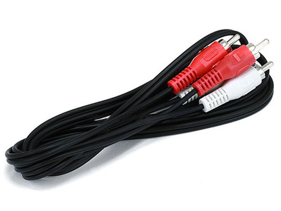 6ft 2 RCA Plug/2 RCA Plug M/M Cable - Black  659