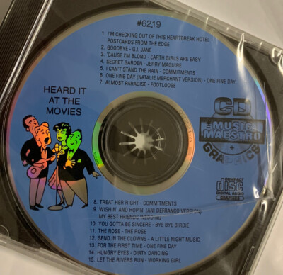 Music Maestro Heard It At The Movies - CDG Karaoke Disc #6219