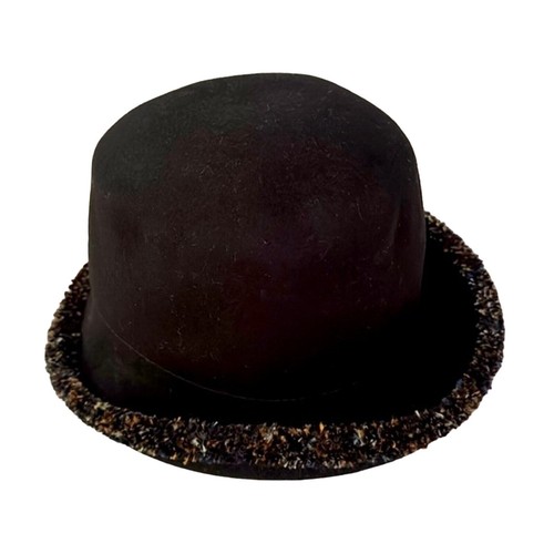 Filippo Catarzi Women's Blk w/ multi colored brim end 100% wool made in Italy.