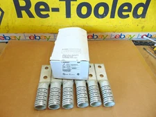 (6) Burndy Two Hole Hylug Copper Compression Lug 600 kcmll Black Die 24 Box of 6