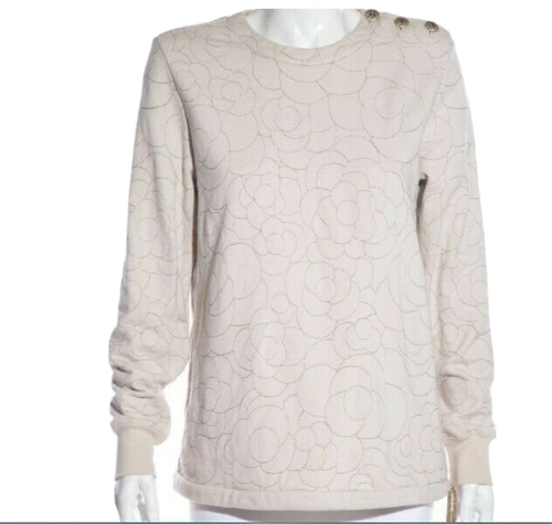 Chanel camelia sweater Beige cotton 