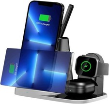 Wireless Charger, 4 in 1 Charging Stand Compatible with Apple Watch 7 SE 6 5 4 3
