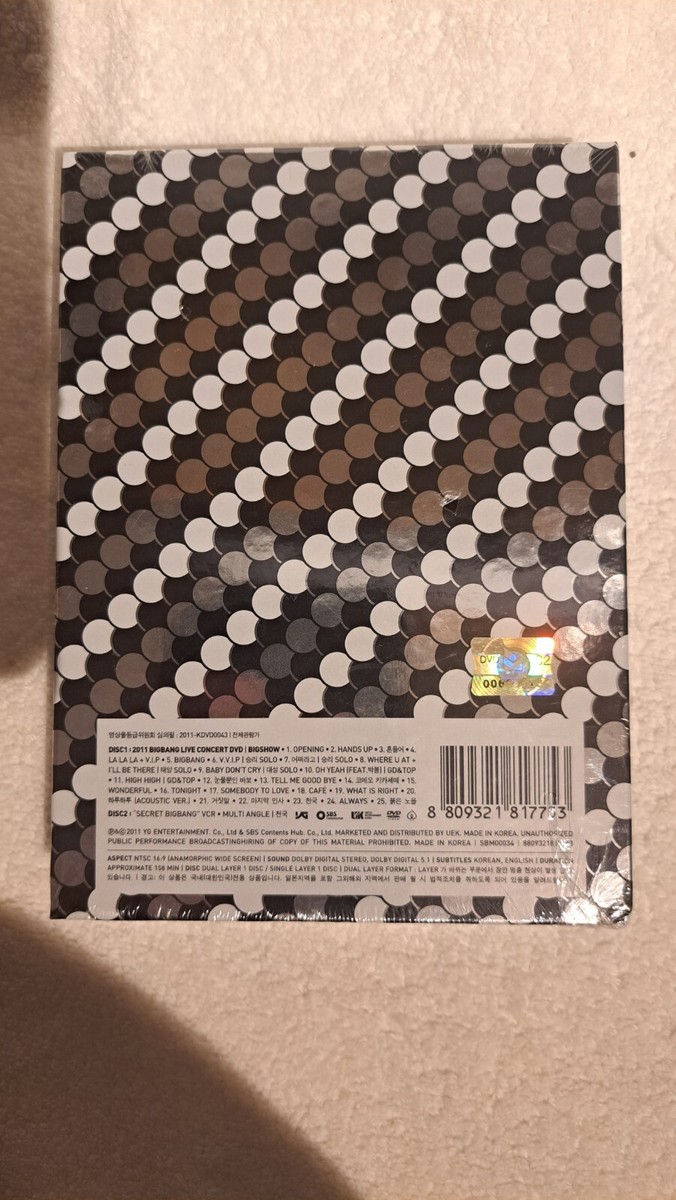 BIG BANG: 2011 BIG SHOW LIVE CONCERT ( NEW AND SEALED) | eBay UK