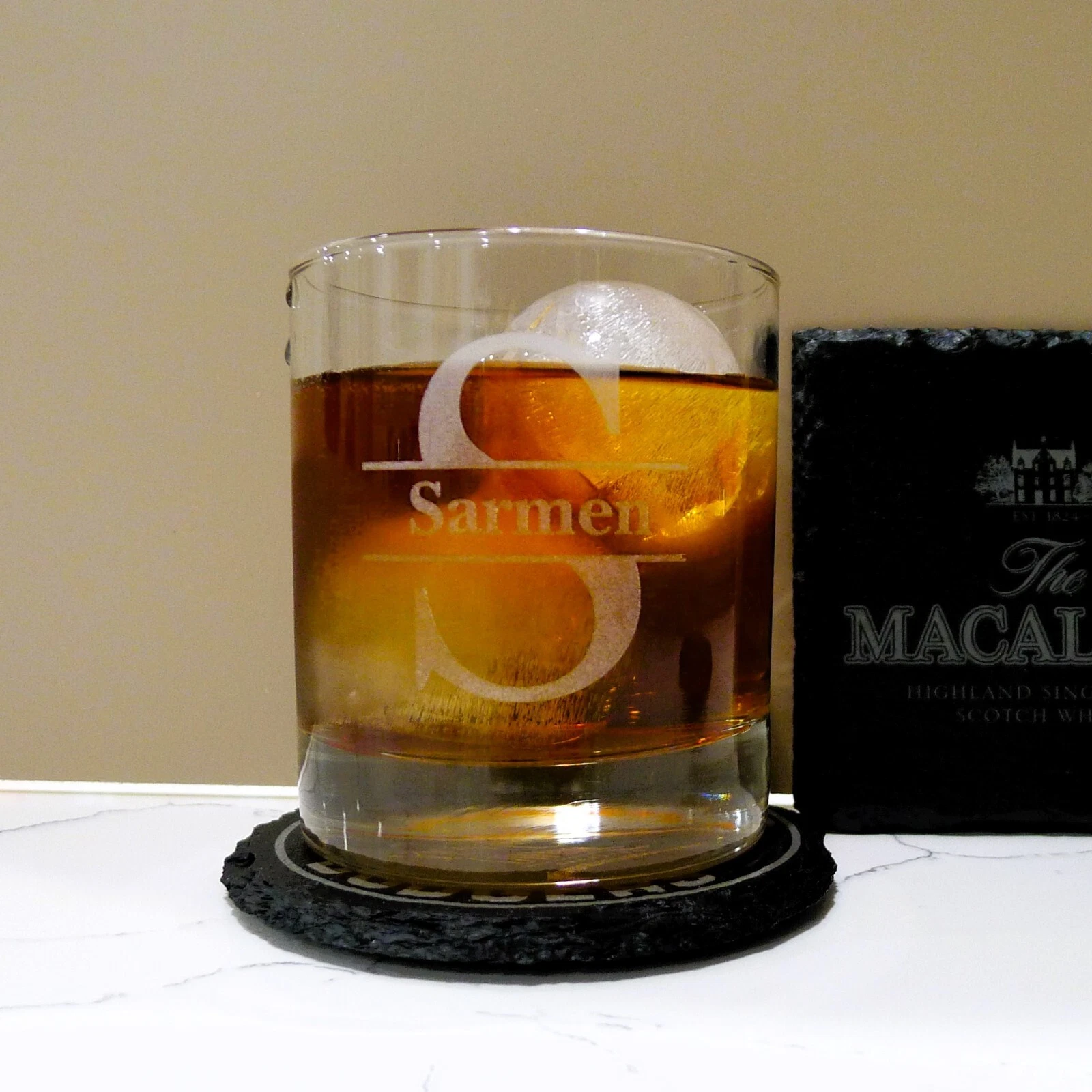 Engraved Baltimore Ravens Whiskey Glass – Twisted Rocks Glass