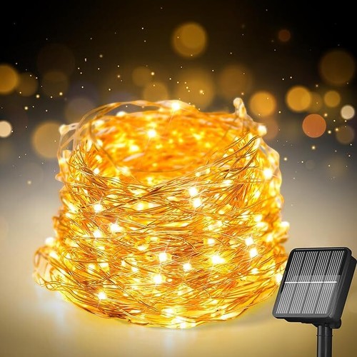 Solar Fairy Lights Waterproof with 8 Modes for Patio Tree Party Wedding Decor
