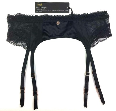 marks and spencer black suspender belt