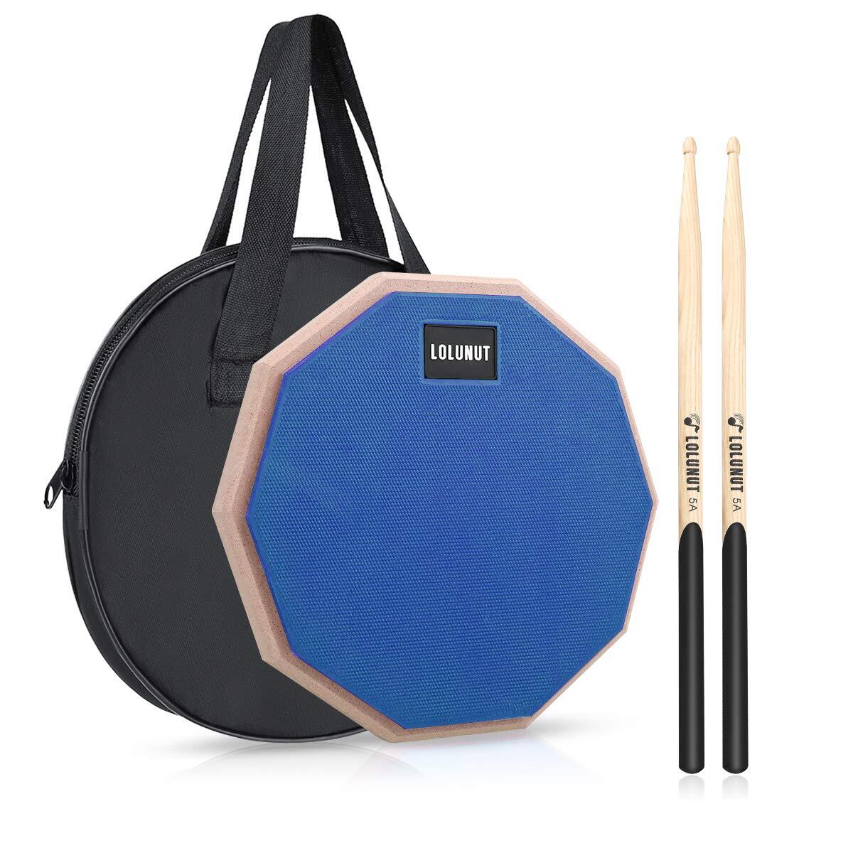 12 Inch Silent Drum Pad Dumb Drum Beginner Rubber Practice Pad with 5A