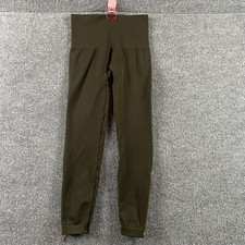 Spanx Leggings Zip Green Womens Size M Medium