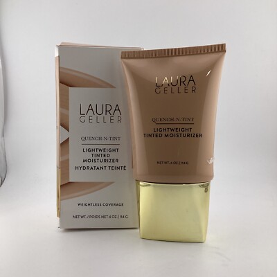LAURA GELLER ~ QUENCH-N-TINT LIGHTWEIGHT TINTED MOISTURIZER ~ Light /Medium 4oz