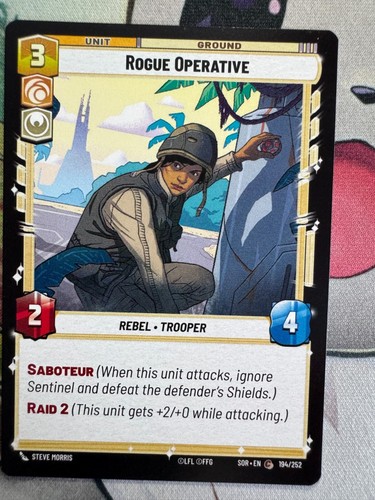 Rogue Operative Nonfoil/Regular Star Wars Unlimited TCG WSE755 | eBay