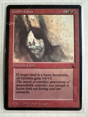 MTG - Goblin Caves - The Dark - NM English Magic 1994