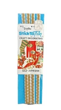 Vtg Trimtex GOLD Stick-To-Trim 6 ft Self Adhesive Craft Decorating Trim New S121