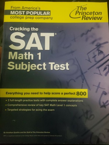 College Test Preparation Ser.: Cracking the SAT Math 1 Subject Test by ...