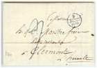 France stampless cover 1830 Paris to Clermont * cover392 — photo 1