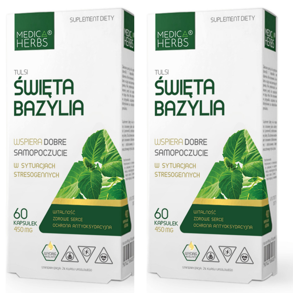 Tulsi 450Mg - 120 Kapseln - Heiliges Basilikum Extrakt - Medica Herbs-image