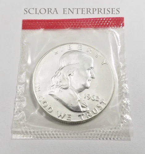 1962 D Franklin Half   **90% SILVER**   *BU - MINT CELLO*