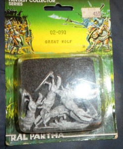 Ral Partha FANTASY COLLECTOR SERIES  02 - 090 GREAT WOLF PACK  METAL