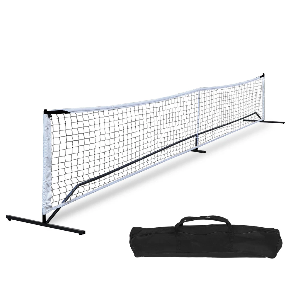 Pickleball Tennis 22FT Portable Net For Outdoor Nylon Sports W/Carry Bag Metal