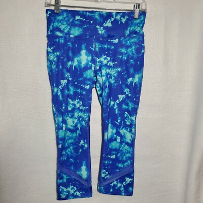 Xersion Leggings Womens Small Blue Fitted Capri 26X19 