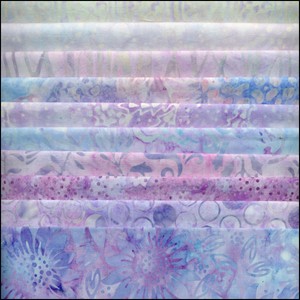 LOT-OF-10-BY-THE-COLOR-FAT-QUARTERS-PASTEL-PURPLE-BATIK-LUNN-FABRICS-FAT-QUARTER