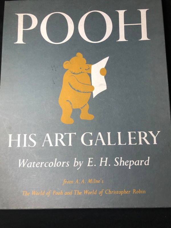 Pooh bear watercolor print set E. H. Shepard, 5 pc, Winnie the Pooh