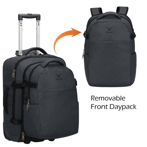 2 in 1 Carry-on Trolley Luggage Suitcase Detachable Compact Business Backpack - Picture 11 of 24