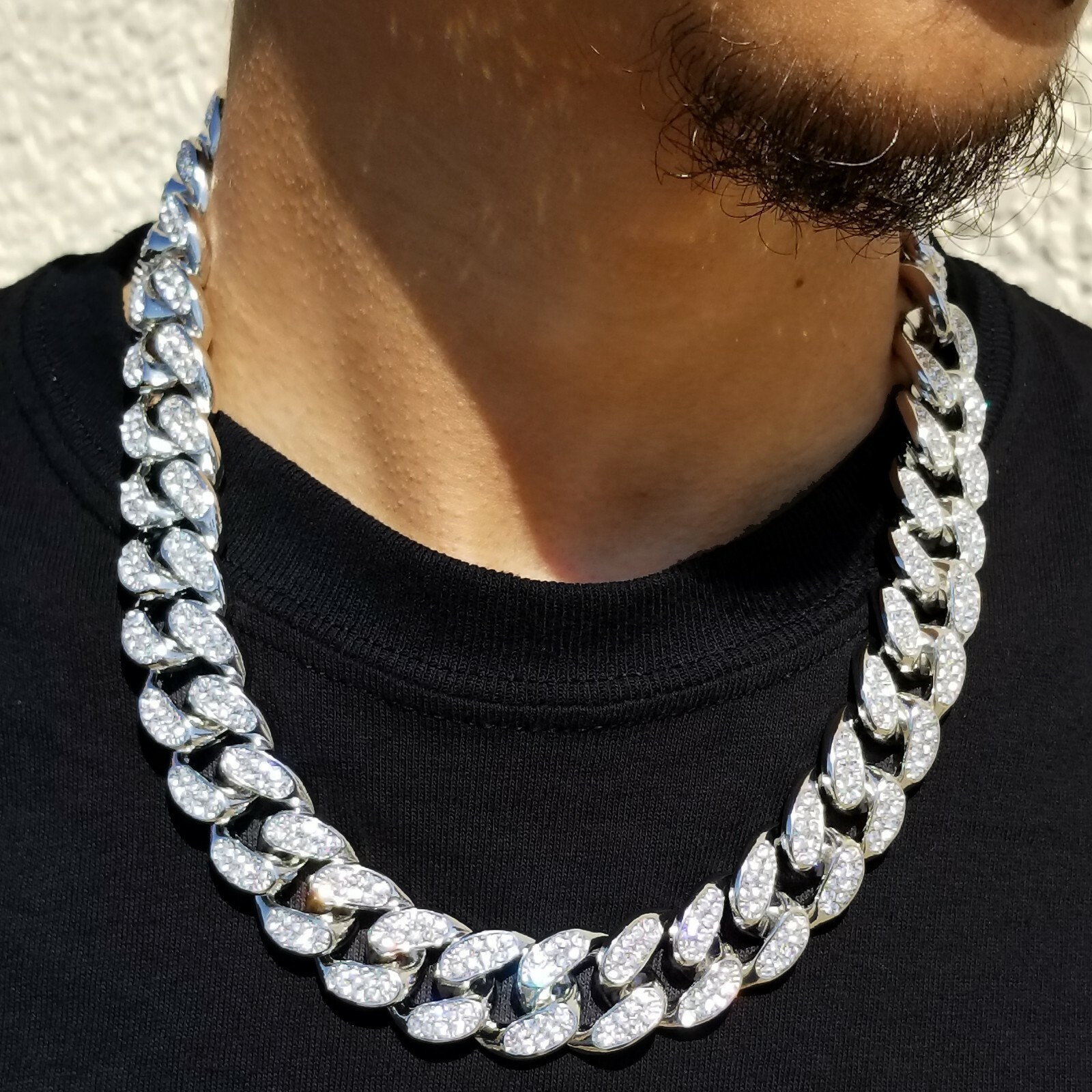 Buy 19mm Big Fat Men's Miami Cuban Link 