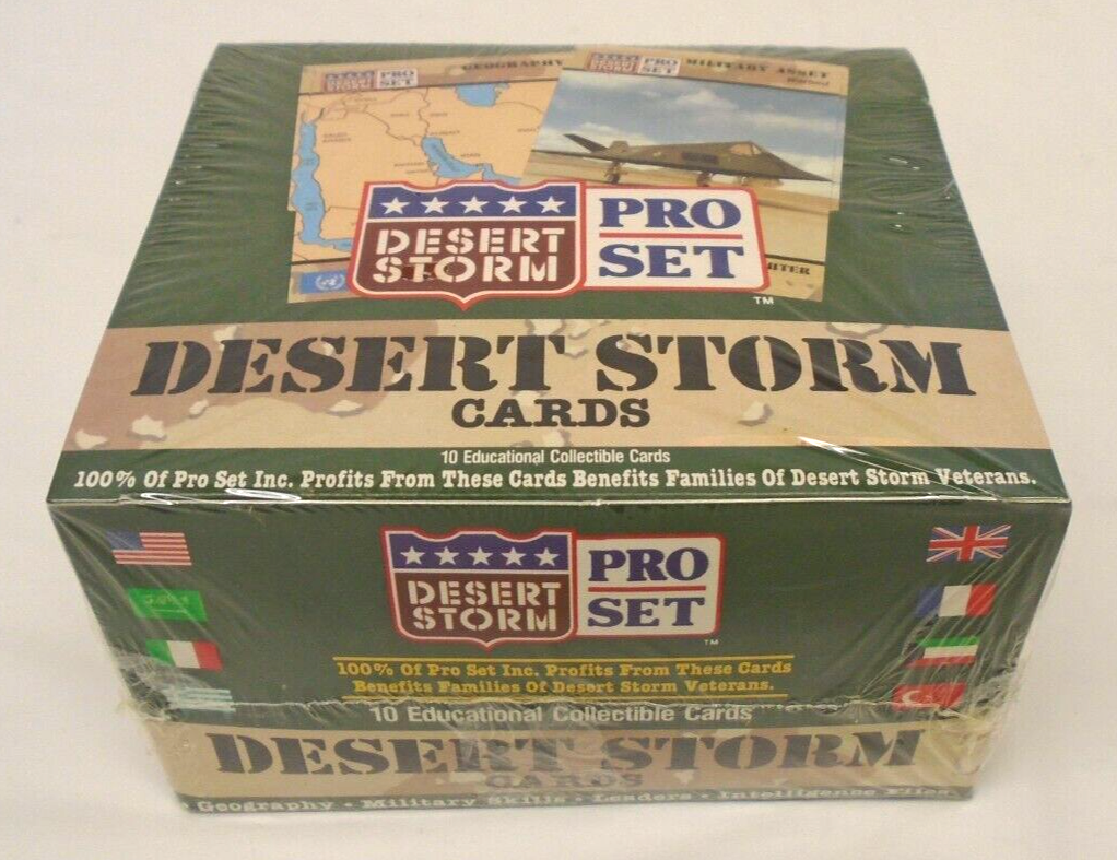 1991 Desert Storm Trading Cards Pro Set 36 Packs Factory Sealed eBay