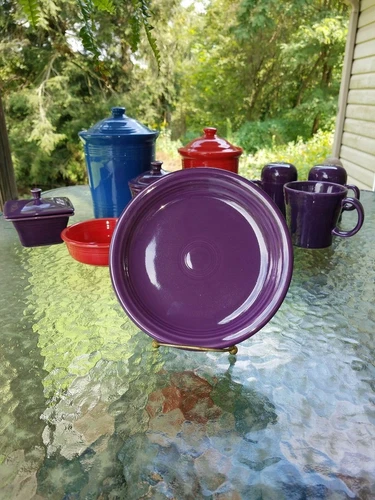 BISTRO style SALAD PLATE mulberry purple NEW HOMER LAUGHLIN FIESTA 7 1/4"