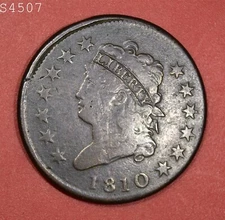 1810 Classic Head Large Cent "F/VF" *Free S/H After 1st Item*