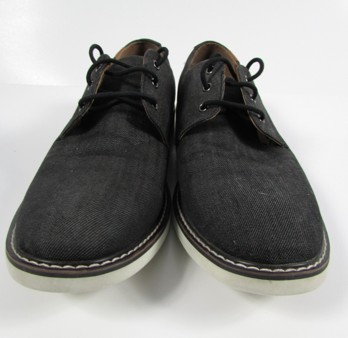 SAOLA Madden M DISIT scarpe Oxford uomo grigio denim casual TG 11M suola bianca stringate