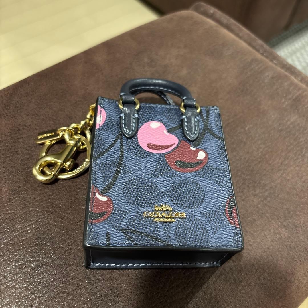 COACH Cherry Pattern Mini Keychain Type - image 1