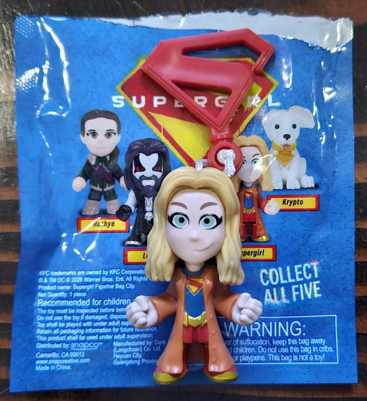 Supergirl - KFC X DC Supergirl In Jacket Figurine Bag Clip Exclusive