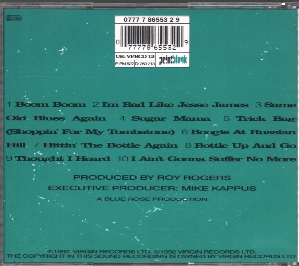 John Lee Hooker Boom Boom CD Europa Pointblank 1992 VPBCD12 - Bild 2 von 2