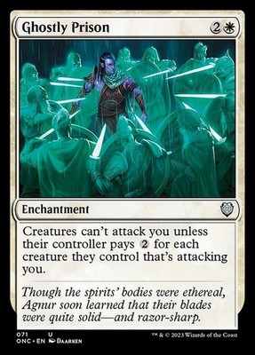 Ghostly Prison ~ Commander: Phyrexia: All Will Be One [ NM ] [ Magic MTG ]