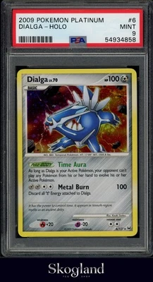 2009 POKEMON PLATINUM DIALGA HOLO #6 PSA 9 MINT POP 50 - Bild 1 von 2