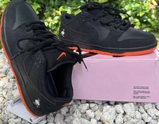 Nike SB Dunk Low Pro Black Skateboarding Shoe...