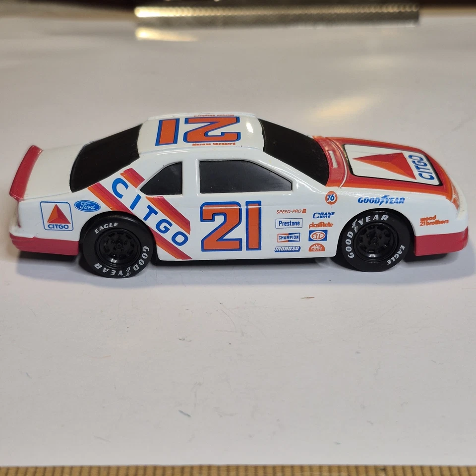 #21 Morgan Shepherd 1/43 Road Champs CITGO Ford Thunderbird Die Cast Stock Car - Image 4 of 4