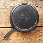 Antique GRISWOLD Cast Iron SKILLET Frying Pan # 8 LARGE SLANT LOGO - Ironspoon