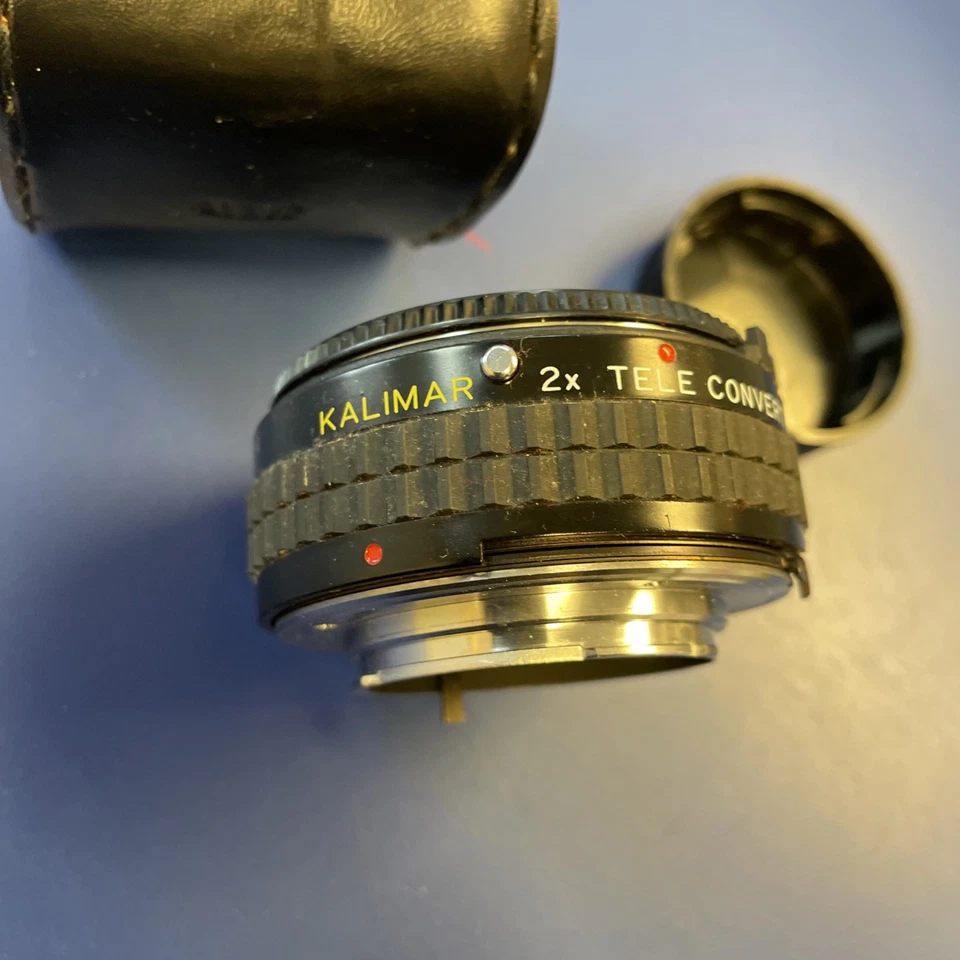 Kalimar 2x Tele Converter M/MD Lens With Caps And Case - Image 3 of 4