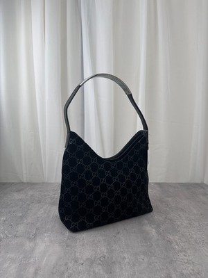 GUCCI Suede Shoulder Bag