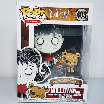 Funko Pop Games: Don't Starve - Willow & Bernie #403 w/ Code & Protector