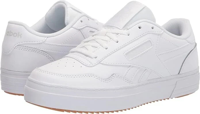 SAOLA Scarpa da tennis Reebok Club MEMT suola gomma bianca nuova con etichette taglia 8 $80 1SH081