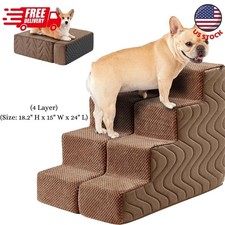 Dog Stairs for Bed, Dog Steps for High Bed, Pet Steps for Small Dogs and Cats