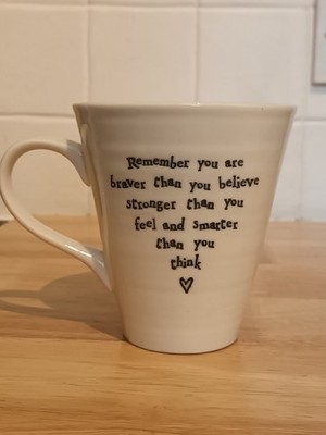 East Of India Stronger Than You Believe Tasse Tee Kaffee Neu