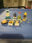 Vintage Barbie/dollhouse Wind Up Kitchen Vacuum Food Lot Works H2F