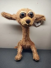 CARLTON CARDS Twisted Whiskers Buster Dog Plush 14" Poseable Stuffed Glass Eyes