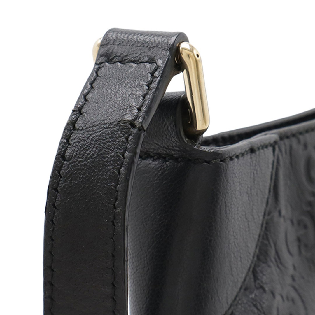 GUCCI Guccisima Leather Shoulder Bag Black AB Used 35cm x 29cm thumbnail 4