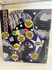 Lite F/X Vintage 1998 MIRROR Disco Ball New TableTop Battery Operated