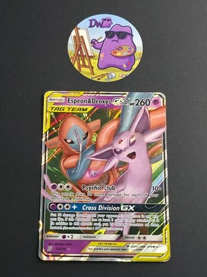 Pokémon TCG Espeon & Deoxys GX 72/236 - Englisch Unified Minds Tag Team Karte